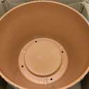 Set of 2-18 Inch Large Planter Set Includes a Pot with Round Drainage Holes and a Tray, Suitable for Tall Plants and Flowers. Extra-Large Outdoor Terracotta-Colored Plastic Planter