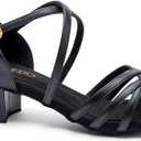 Capezio Women's Rebecca 1.5" Ballroom Shoe (10.5 Wide, Black)