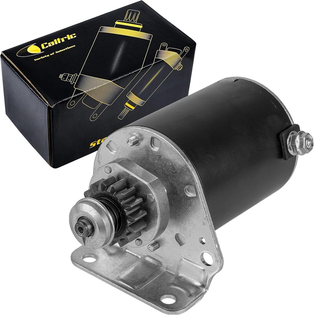 Caltric Starter Compatible with John Deere 92H D125 D130 D140 D155 D160 MIA13038 / 15 Teeth Steel Gear