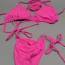 ZAFUL Women's Triangle Bikini Floral String Bikini Set Two Piece Swimsuit Bathing Suits Mediun