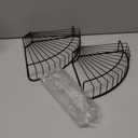 SMARTAKE 2-Pack Corner Shower Caddy, SUS304 Stainless Steel, Wall Mounted Bathroom Shelf with Adhesive, Storage Organizer for Toilet, Dorm and Kitchen (Bronze) (8.7 X 8.7 X 2.0 Inches)