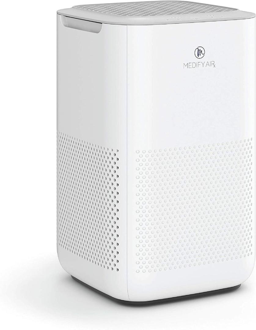 Medify MA-15 Air Purifier with True HEPA H13 Filter | 585 ft Coverage in 1hr for Allergens, Smoke, Wildfires, Dust, Odors, Pollen, Pet Dander | Removal to 0.1 Microns | White, 1-Pack