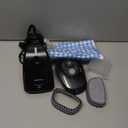 Powerful Handheld Fabric Steamer - 1800W with Fast Ceramic Heat-Up Plate, 2-in-1 Ironing & Wrinkle Remover, Steam Nozzle, Lint Brush - Black, for US 120V Only