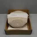 3 Pcs Cotton Rope Plant Basket with Plastic Liner Rustic Plant Basket Planters Modern Woven Decorative Pots for Home Flower Indoor Storage Decor, 7.5 x 6.5 Inches(White, Beige)