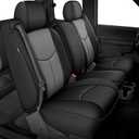 Custom Seat Covers for Chevy Silverado GMC Sierra 1500 1999-2006
Faux Leather,Breathable,Waterproof,Airbag Compatible,Full Set Truck Seat Cover for Silverado 1500-Black & Gray