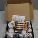 Verdenu 4 Pack Electric Window Candles, Window Candles with Sensor Dusk to Dawn Electric Corded, Plug in Electric Candle Windows Lights for Home/Christmas Decoration