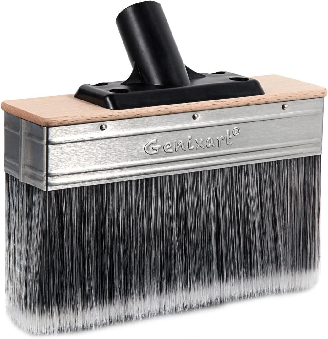 7-Inch Deck Stain Brush Applicator for Applying Paints, Sealers on Wood, Fence, Brick, Concrete Walls - Heavy-Duty Outdoor Oil Staining Brush