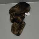 26 Inches Synthetic Curly Wigs Long Brown Wavy Hair for Women Wigs with Bangs Wig Natural Christmas Party High Temperature Fiber