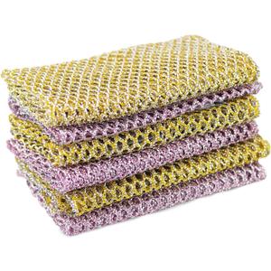 The Crown Choice Heavy Duty Non-Scratch Dish Scrubbers for Cleaning Dishes & Pots (6Pcs) - Replace Kitchen Sponges for Dishwashing with Our Scouring Pads - Try Our Alternative Dish Washing Scrub