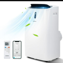 8800 BTU 700 sq ft Portable Air Conditioner, White