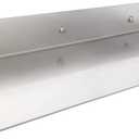 EADOT Brushed Nickel Stainless Steel Floating Shelves Wall Mounted Metal Shelf (24 inch x 8 inch) Heavy Duty Picture/Photo/Plant Display Ledge, Linear Floating Shelf Modern Farmhouse Shelf