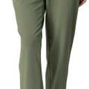 Women's Track Pants with Back Zip Pocket - 4-Way Stretch Moisture-Wicking Fabric, Multi-Pockets for Daily Wear (Green, XS)