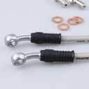 AC PERFORMANCE Universal Rear Brake Hose for Buick, Cadillac, Chevrolet, Oldsmobile, Pontiac, FHK09S