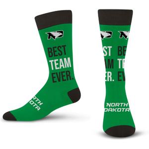 For Bare Feet Best Team Ever Crew Sock NCAA (One Size)