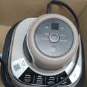 Ninja Crispi Air Fryer, Microwave, Freezer & Dishwasher Safe, Non Toxic Glass Portable Cooking System, 4 QT & 6 Cup Glass Containers with Storage Lids, Easy Meals, Air Fry, Bake, Stone, FN101ST