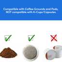 Elite Gourmet EHC111A Personal Single-Serve Compact Coffee Maker Brewer Includes 14Oz. Stainless Steel Interior Thermal Travel Mug, Compatible with Coffee Grounds, Reusable Filter, Black