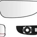 Senzeal Passenger Right Side Heated Lower Mirror Glass Replacement for Ram Promaster 1500 2500 3500 2014 2015 2016 2017 2018 2019 2020 2021 Replace 68413479AA (Right Side)