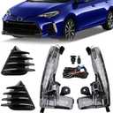 Fog Lights - LED Front Fog Lamps Assembly Compatible with Toyota Corolla SE XSE 2017 2018 2019 - LED Fog Lamp Kit Replacement for 8144002030, 8143002030, TO2562103, and TO2563103