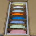 Foraineam 8 Pack Porcelain Ramekins, 6 Ounce Oval Baking Dishes for Creme Brulee, 6 x 4.3 x 1.2 Inch Baking Ramekins Dessert Bowls Set for Souffle, Pudding, Quiche, Custard, Dishwasher and Oven Safe