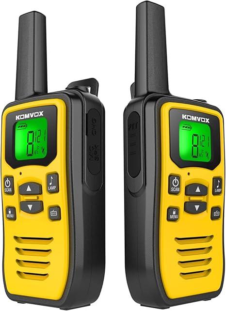 Long Range Walkie Talkies for Adult, Handheld Two Way Radios, 2 Way Emergency Radio, Walky Talky, Survival Gear and Equipment, 142 Privacy Codes, & NOAA Weather Scan