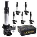 Set of 4 Ignition Coil Pack Fits for 2.8 3.6 V6 2004 2005 2006 2007 2008 2009 Cadillac CTS STS SRX Chevy Traverse Buick Enclave LaCrosse Rendezvous Saab 9-3 Aero GMC Acadia Saturn Outlook UF375