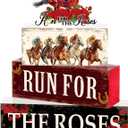 Derby Day Horse Racing Party Decorations - 4 Pcs Wooden Horseman Centerpiece, Table Decor for Home Office Desk & Holiday Party Supplies