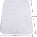 Utopia Bedding Quilted Fitted Mattress Pad, Twin XL Size, Elastic Fitted Twin Extra Long Mattress Topper Protector and Cover Stretches up to 16 Inches Deep, Machine Washable (White)