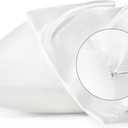 Bedsure Satin Pillowcase with Zipper, Similar to Silk Pillow Cases 2 Pack, White Satin Pillow Cases Queen Size Set of 2, Silky & Soft Pillow Covers for Hair & Skin, Gifts for Women Men, 20x30 Inches