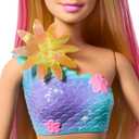 Barbie Mermaid Toy Dolls with Surprise Magic Blooming Flowers Feature, Ombre Tails, Pearl Headband Accessory & Long Blonde Hair with Pink Highlights (Multicolor)