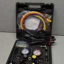 Lichamp HVAC Gauges with Hoses, AC Manifold Gauge Set R134A R410A R404A R22 Refrigerant Gauges