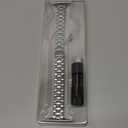 BAITEYOU Narrow Metal Band Compatible with Apple Watch Bands 38mm 40mm 41mm 42mm 44mm 45mm 46mm 49mm (Series 11 10 9 8 7 6 5 4 3 2 1 SE Ultra), Dressy Thin Stainless Steel iWatch Bands for Women (Silver)