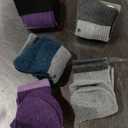 Anlisim Merino Wool Hiking Socks for Women Thermal Winter Warm Boot Work Cushion Socks 5 Pairs (Medium)