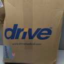 Drive Medical 11148-1 Folding Steel Bedside Commode Chair, Portable Toilet, Supports Individuals Weighing Up To 350 Lbs, with 7.5 Qt. Bucket and 13.5 Inch Seat, Grey