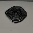 Bruiefpap 39.4FT Weather Stripping for Doors and Windows, Self-Adhesive Soundproofing Door Seal, Door Insulation for Sliding, Exterior, Frames and Front, 0.35'' Wide x 0.35'' Thick, Black