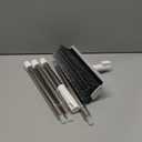 Floor Scrub Brush with Long Handle, 3 in 1 Scrape and Heavy-Duty Stiff Bristle Scrubber Brush for Cleaning Shower Bathroom, Patio, Pool, Garage, Kitchen, Wall and Deck (White, 1 Pack)