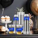 Gatherfun Graduation Decorations 2026-100 Pcs 16oz Blue Graduation Plastic Cups for Grad Party | Sturdy & Durable Drinkware for Grad Festivities | Essential Grad Party Supplies & Decorations, Small