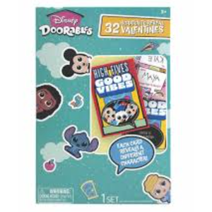 Disney Doorables Scratch to Reveal Valentine Cards, 32 ct 
2 Pack