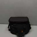 Femuar Reusable Lunch Box for Men/Women - Insulated Lunch Bag Leakproof Lunchbox for Work Office Picnic Beach - Freezable Lunch Cooler Bag with Adjustable Shoulder Strap - Black (Medium Size)