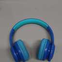 Candy Bila Kids Bluetooth 6.0 Headphones with LED Light, 85Hours Playtimes, Type-C Fast Charging, 85/94dB Volume Limited, Comfort Wireless Headphones with Built-in Mic, Wired & TF Card Mode, Blue