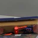 Cool Airplane Launcher Toy with Glowing Eyes & Web-Pattern Wings,2 Flight Modes Outdoor Games for Kids,Boys Toys Age 3-12,Birthday Gifts for 3 4 5 6 7 8 9 10 11 12 Year Old,Kids Gift(Red&Blue&Black)