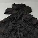 I-Youth Womens Gothic Lolita Dress Maid Princess Ruffles Skirts Bowknot Anime Party Cosplay Costumes (Small, Black)