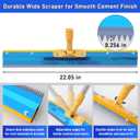 Self Leveling Cement Tool Kit- Epoxy Floor Tool Kit Includes Self-Leveling Rake, 2 Spiked Roller, 2 Flooring Construction Painter Roller, 16-63 Telescopic Poles, Epoxy Spike Shoes and Gloves