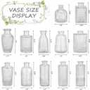 RUCKAE Small Clear Bud Vases Bulk 12 Pack Mini Flower Glass Vases for Centerpiece Table Wedding Decorations Home Decor Party