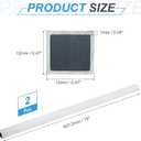 MECCANIXITY Aluminum Square Tubing,0.47"x0.47"x18" Long 0.04" Wall Thick 6063 Aluminum Square Tube Seamless Structural Metal Profile Hardware for Construction DIY Home Decor Furniture 2pcs