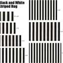 LEEVAN Black and White Outdoor Rug 3X5, Cotton Washable Striped Patio Rugs Hand Woven Front Door Mat, Reversible Entryway Rug Farmhouse Black Floor Carpet for Balcony/Courtyard/Entrance