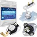 BlueStars 3387134 Cycling Thermostat 3392519 Dryer Thermal Fuse 3977393 Thermal Cut-off Switch 3977767 High-limit Thermostat Kit - Compatible with Whirlpool Kenmore Maytag Dryers