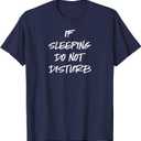 Funny Pajama Shirt Teen Boys Dad Pajamas PJ Do Not Disturb T-Shirt, S