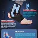 Fit Geno Ankle Brace for Sprained Ankles - Adjustable Breathable Support with Quick-Release Straps for Pain Relief and Swelling Reduction for Men and Women (Left M/L, Ankle size 9''-9.8'')