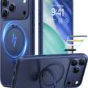 TORRAS Magnetic Ostand for iPhone 17 Pro Max Case, [Military Grade Drop Tested] [Compatible with MagSafe][Build-in Kickstand] Translucent Slim Soft Edge Anti-Fingerprint 6.9" 2026, Deep Blue