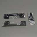 Door Latch Guard Plate 7 with 1 Offset Cover, Outswing Door Security Protector Shield, Heavy Duty Version, Door Knob/Deadbolt Latch Protector Plate (1 Pack)